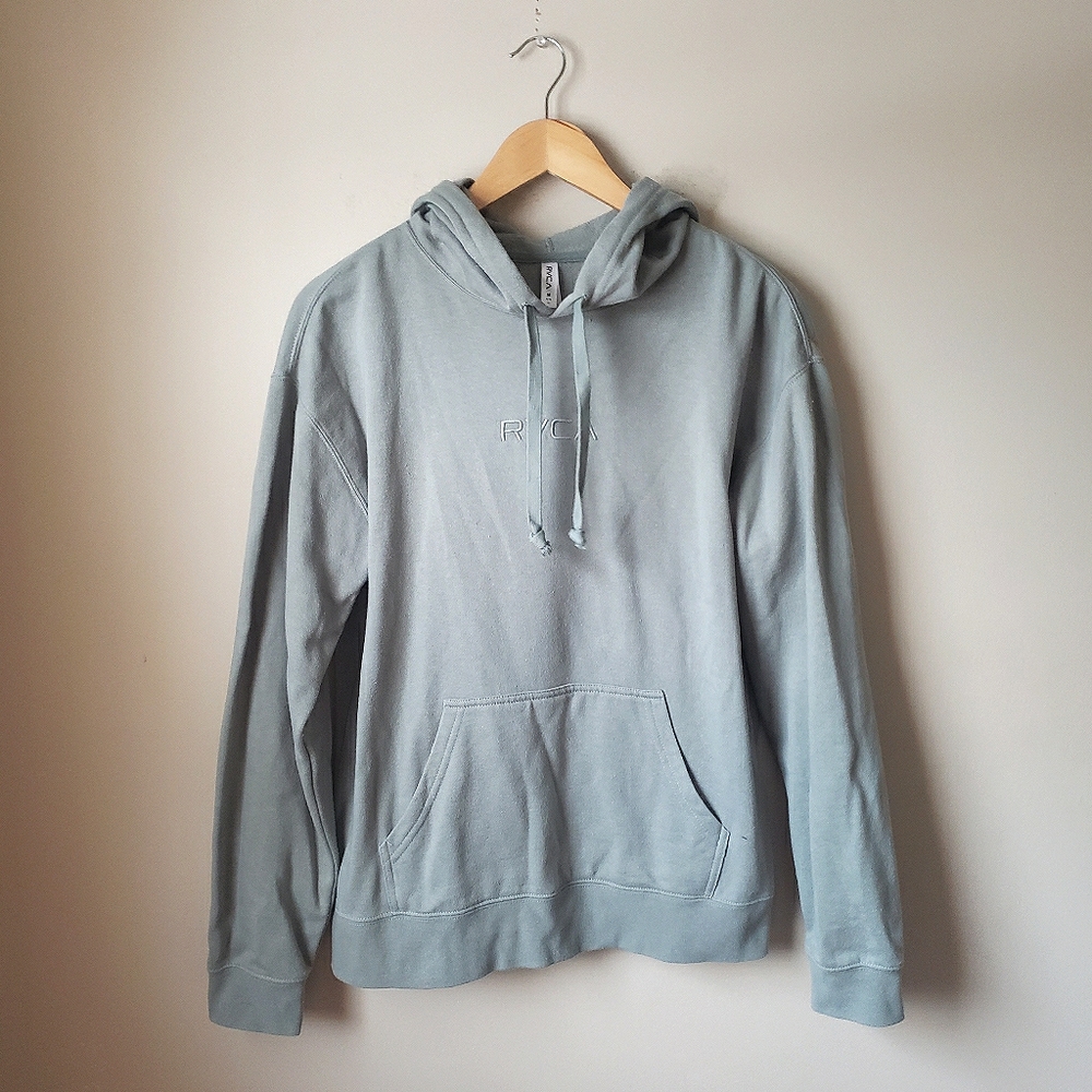 RVCA Light Green Hoodie Size Medium